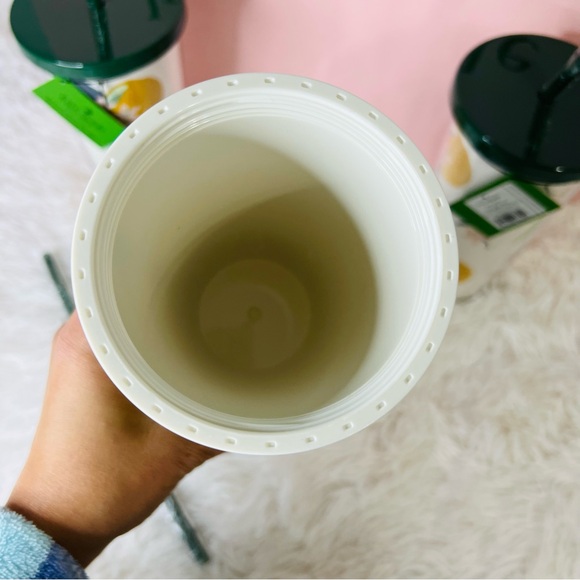 Kate Spade New York Insulated 20 Oz Tumbler With Straw, Orange Toss - Picture 3 of 3